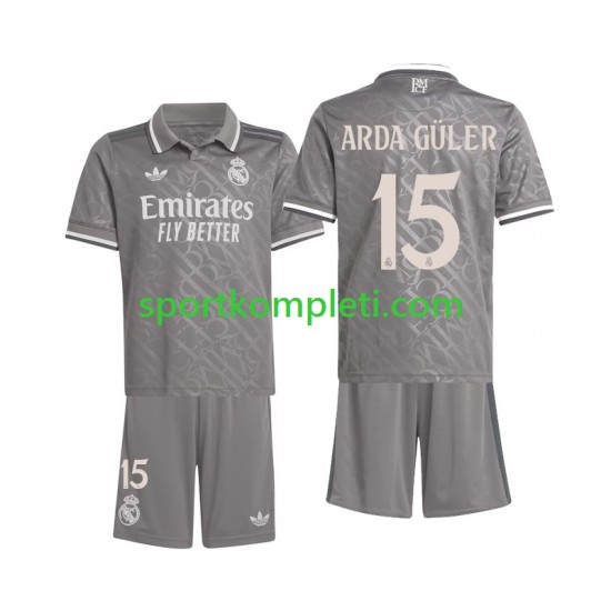 Real Madrid Djeca Treći Nogometni Dres Arda Guler 15 2024-2025 Kratki Rukavi