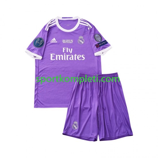 Real Madrid Retro Djeca Gostujući Nogometni Dres 2016 Kratki Rukavi
