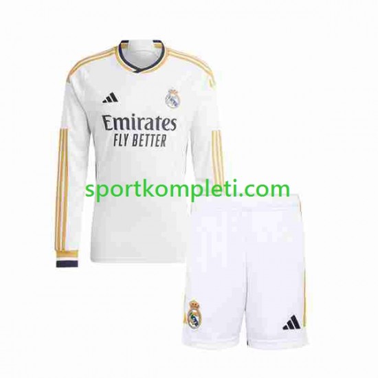 Real Madrid Djeca Domaći Nogometni Dres 2023-2024 Dugi Rukavi
