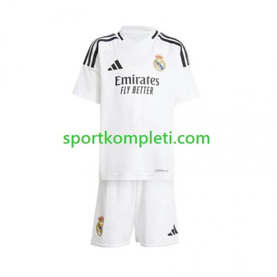 Real Madrid Bijela Djeca Domaći Nogometni Dres 2024-2025 Kratki Rukavi