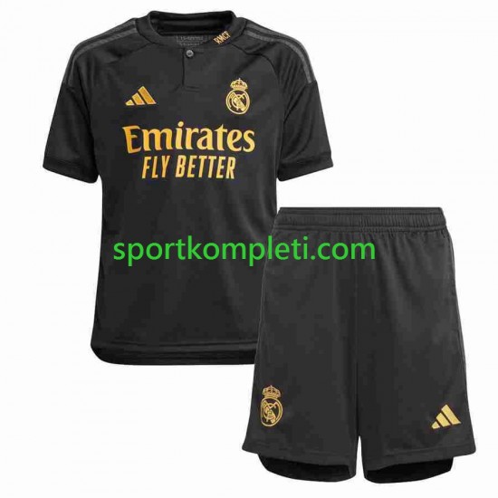 Real Madrid Djeca Treći Nogometni Dres 2023-2024 Kratki Rukavi