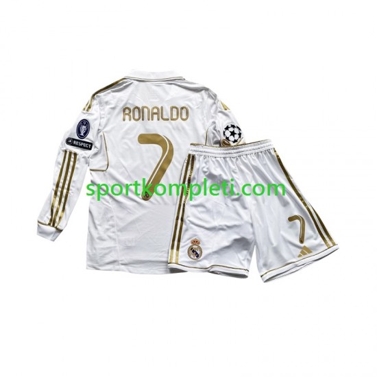 Real Madrid Djeca Domaći Nogometni Dres Cristiano Ronaldo 7 2011 Dugi Rukavi