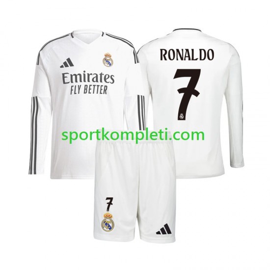 Real Madrid Djeca Domaći Nogometni Dres Cristiano Ronaldo 7 2024-2025 Dugi Rukavi