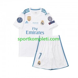 Real Madrid Retro Djeca Domaći Nogometni Dres Cristiano Ronaldo 7 2017 Kratki Rukavi
