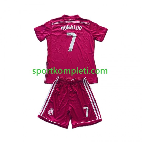 Real Madrid Retro Djeca Gostujući Nogometni Dres Cristiano Ronaldo 7 2014-2015 Kratki Rukavi