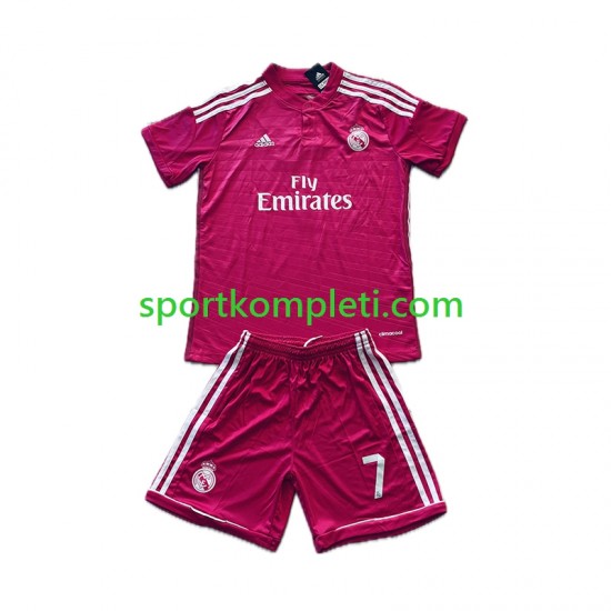 Real Madrid Retro Djeca Gostujući Nogometni Dres Cristiano Ronaldo 7 2014-2015 Kratki Rukavi