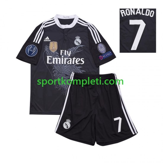 Real Madrid Retro Djeca Treći Nogometni Dres Cristiano Ronaldo 7 2014 Kratki Rukavi