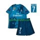Real Madrid Retro Djeca Treći Nogometni Dres Cristiano Ronaldo 7 2017 Kratki Rukavi