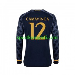 Real Madrid Muškarci Gostujući Nogometni Dres EDUARDO CAMAVINGA 12 2023-2024 Dugi Rukavi