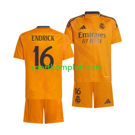 Real Madrid Djeca Gostujući Nogometni Dres ENDRICK 16 2024-2025 Kratki Rukavi