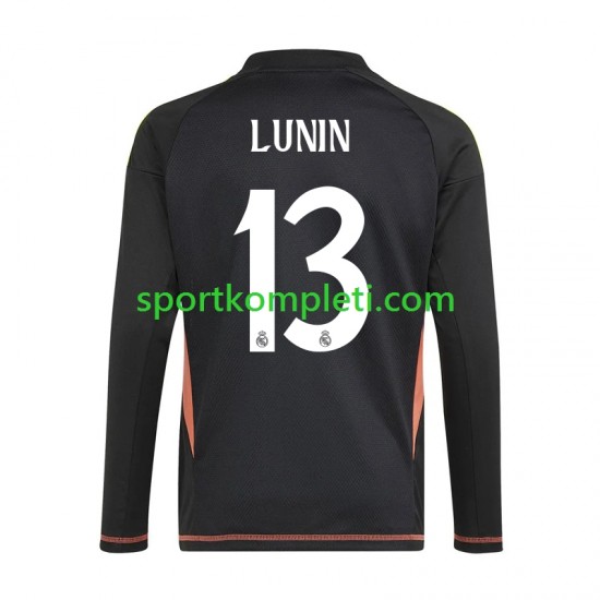 Real Madrid Vratar Plava Muškarci Gostujući Nogometni Dres Andriy Lunin 13 2024-2025 Dugi Rukavi