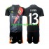 Real Madrid Vratar Crno Djeca Gostujući Nogometni Dres Andriy Lunin 13 2024-2025 Kratki Rukavi