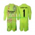 Real Madrid Vratar Djeca Četvrti Nogometni Dres COURTOIS 1 2024-2025 Dugi Rukavi