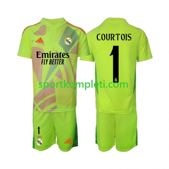 Real Madrid Vratar Djeca Četvrti Nogometni Dres COURTOIS 1 2024-2025 Kratki Rukavi