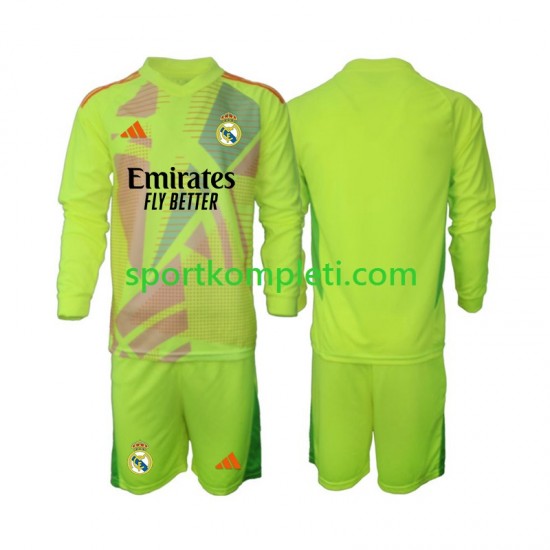 Real Madrid Vratar Djeca Četvrti Nogometni Dres 2024-2025 Dugi Rukavi