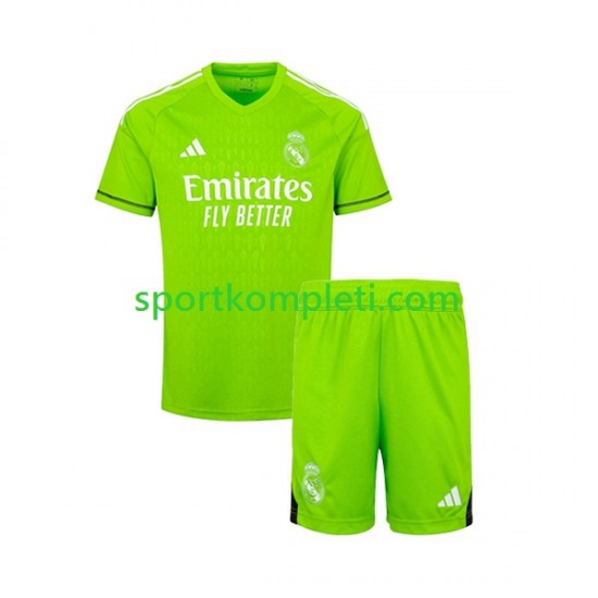 Real Madrid Vratar Djeca Domaći Nogometni Dres 2023-2024 Kratki Rukavi