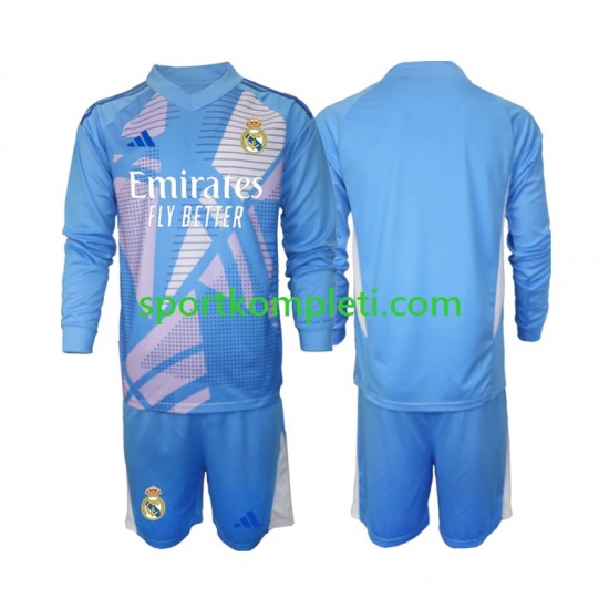 Real Madrid Vratar Djeca Domaći Nogometni Dres 2024-2025 Dugi Rukavi
