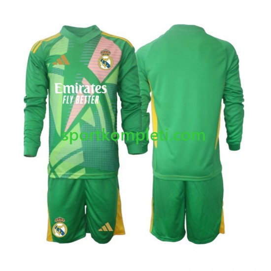 Real Madrid Vratar Djeca Treći Nogometni Dres 2024-2025 Dugi Rukavi
