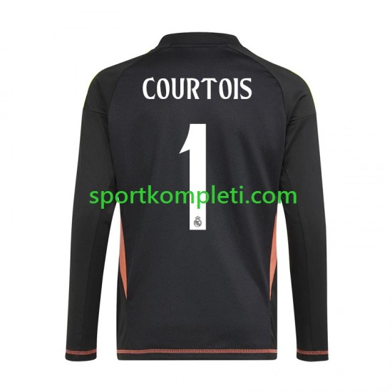 Real Madrid Vratar Muškarci Gostujući Nogometni Dres Thibaut Courtois 1 2024-2025 Kratki Rukavi