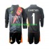 Real Madrid Vratar Crno Djeca Gostujući Nogometni Dres Thibaut Courtois 1 2024-2025 Dugi Rukavi