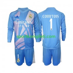 Real Madrid Vratar Djeca Domaći Nogometni Dres Thibaut Courtois 1 2024-2025 Dugi Rukavi