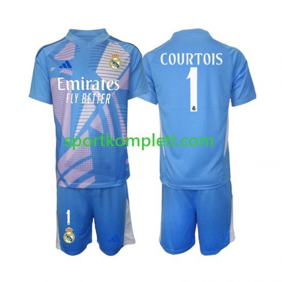 Real Madrid Vratar Djeca Domaći Nogometni Dres Thibaut Courtois 1 2024-2025 Kratki Rukavi