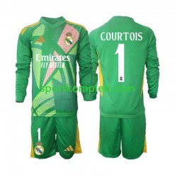 Real Madrid Vratar Djeca Treći Nogometni Dres Thibaut Courtois 1 2024-2025 Dugi Rukavi