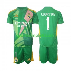 Real Madrid Vratar Djeca Treći Nogometni Dres Thibaut Courtois 1 2024-2025 Kratki Rukavi