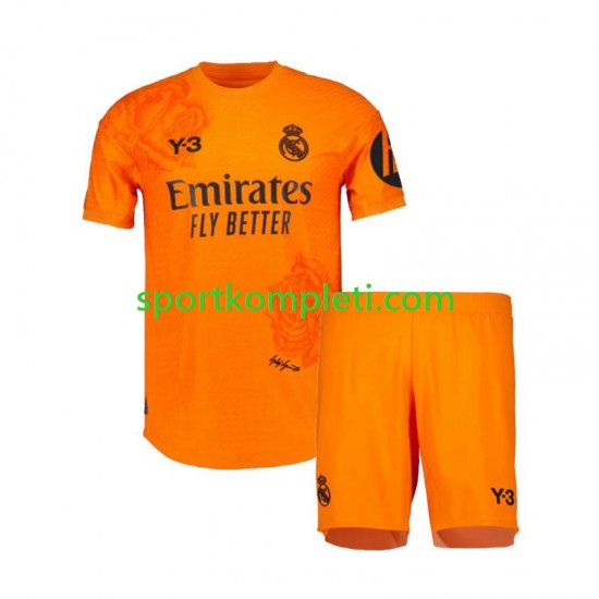 Real Madrid Vratar naranča Djeca Treći Nogometni Dres Y3 2023-2024 Kratki Rukavi