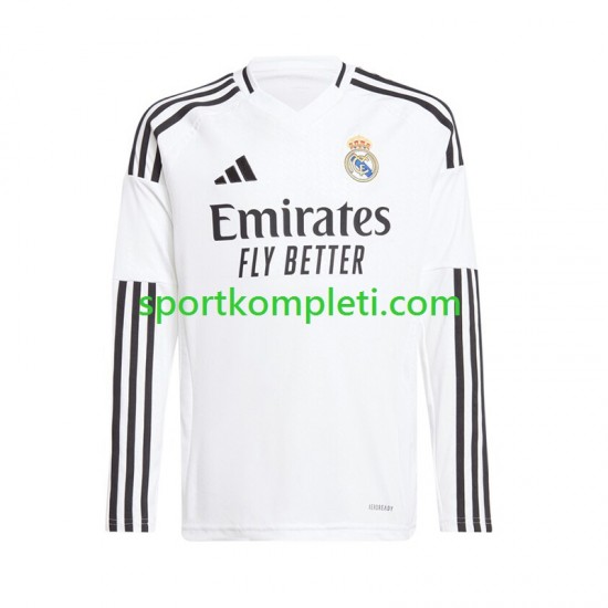 Real Madrid Bijela Muškarci Domaći Nogometni Dres 2024-2025 Dugi Rukavi