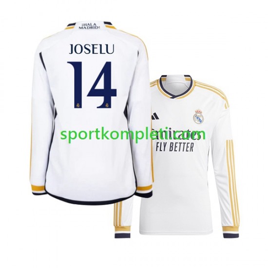 Real Madrid Muškarci Domaći Nogometni Dres JOSELU 14 2023-2024 Dugi Rukavi