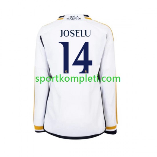 Real Madrid Muškarci Domaći Nogometni Dres JOSELU 14 2023-2024 Dugi Rukavi