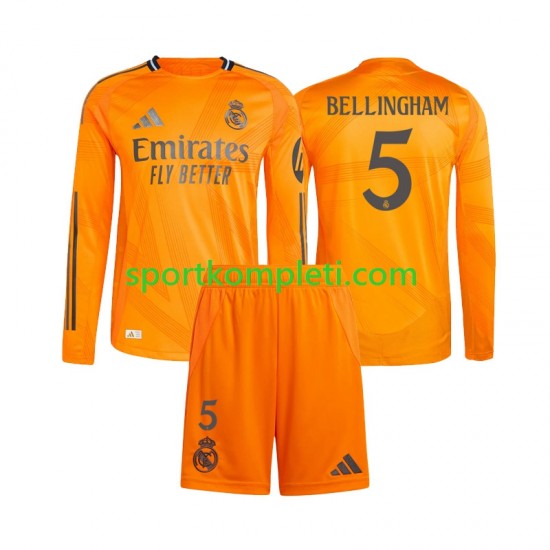 Real Madrid Djeca Gostujući Nogometni Dres Jude Bellingham 5 2024-2025 Dugi Rukavi