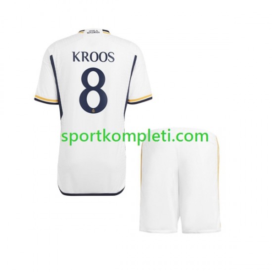 Real Madrid Djeca Domaći Nogometni Dres Kroos 8 2023-2024 Kratki Rukavi