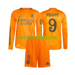 Real Madrid Djeca Gostujući Nogometni Dres Kylian Mbappe 9 2024-2025 Dugi Rukavi