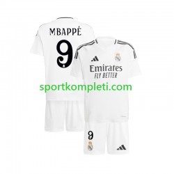 Real Madrid Bijela Djeca Domaći Nogometni Dres Kylian Mbappe 9 2024-2025 Kratki Rukavi