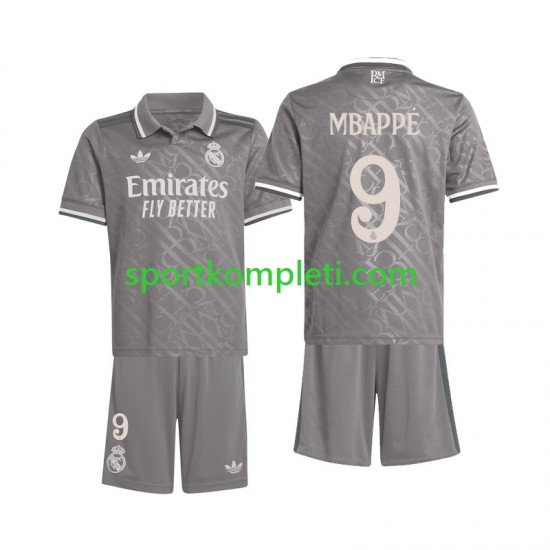 Real Madrid Djeca Treći Nogometni Dres Kylian Mbappe 9 2024-2025 Kratki Rukavi