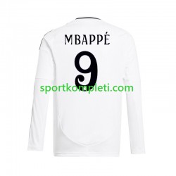 Real Madrid Bijela Muškarci Domaći Nogometni Dres Kylian Mbappe 9 2024-2025 Dugi Rukavi