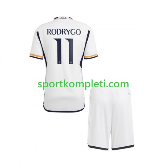 Real Madrid Djeca Domaći Nogometni Dres Rodrygo Goes 11 2023-2024 Kratki Rukavi