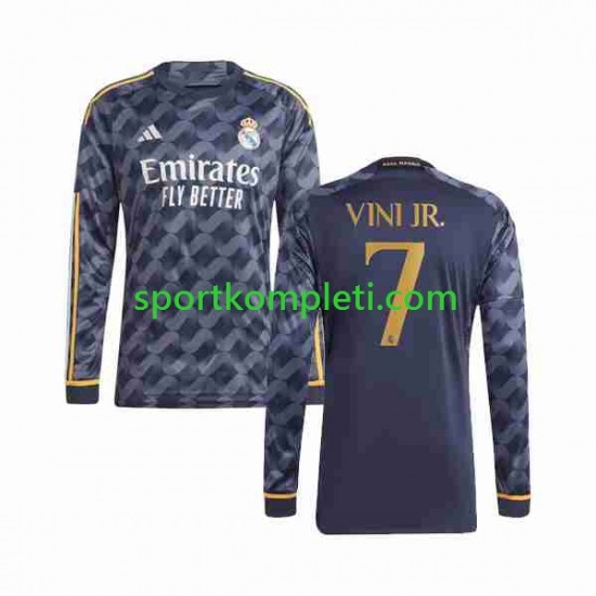 Real Madrid Muškarci Gostujući Nogometni Dres Vini Jr 7 2023-2024 Dugi Rukavi
