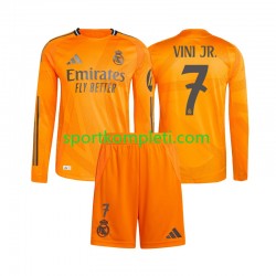 Real Madrid Djeca Gostujući Nogometni Dres Vinicius Junior 7 2024-2025 Dugi Rukavi