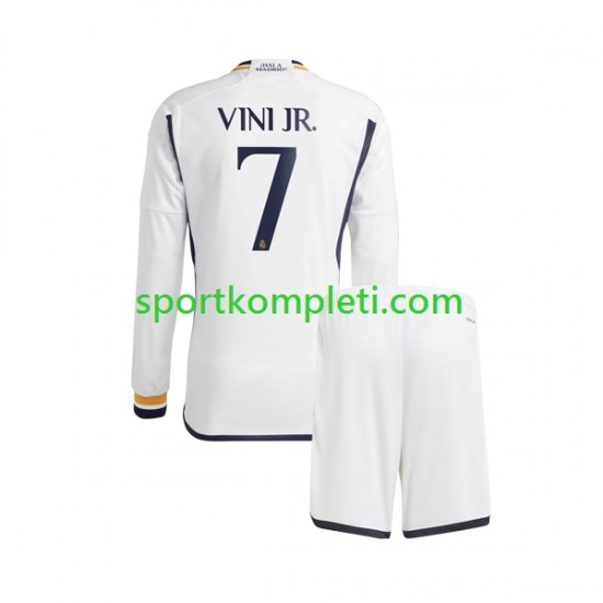 Real Madrid Djeca Domaći Nogometni Dres Vinicius Junior 7 2023-2024 Dugi Rukavi