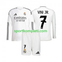 Real Madrid Djeca Domaći Nogometni Dres Vinicius Junior 7 2024-2025 Dugi Rukavi