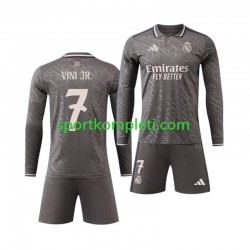 Real Madrid Djeca Treći Nogometni Dres Vinicius Junior 7 2024-2025 Dugi Rukavi