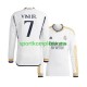 Real Madrid Muškarci Domaći Nogometni Dres Vinicius Junior 7 2023-2024 Dugi Rukavi