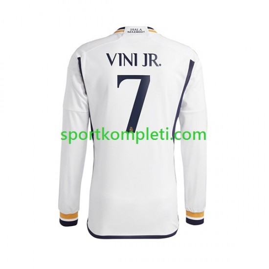 Real Madrid Muškarci Domaći Nogometni Dres Vinicius Junior 7 2023-2024 Dugi Rukavi