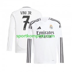 Real Madrid Bijela Muškarci Domaći Nogometni Dres Vinicius Junior 7 2024-2025 Dugi Rukavi