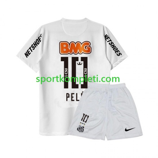Retro Djeca Domaći Nogometni Dres Santos PELE 10 2011-2012 Kratki Rukavi