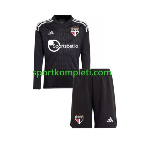 Sao Paulo Vratar Djeca Domaći Nogometni Dres 2023-2024 Dugi Rukavi
