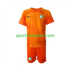 Saudijska Arabija Vratar Djeca Gostujući Nogometni Dres World Cup 2022 Kratki Rukavi